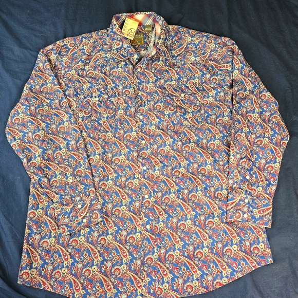 XL Roper Western Pearl Snap shirt - Picture 2 of 3